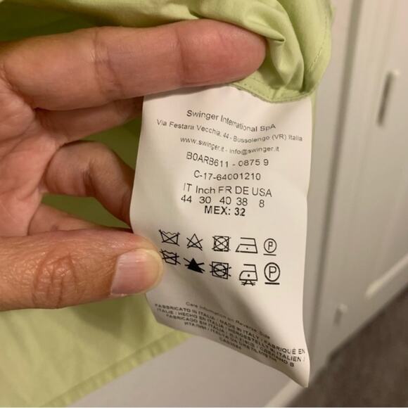 Genny Light Green Long Sleeve Ruffled Button Down Shirt - Picture 8 of 12